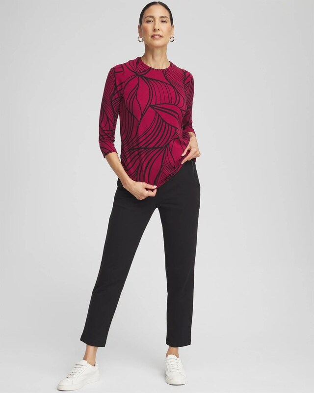 Zenergy UPF Leaf Print Tee - image 2